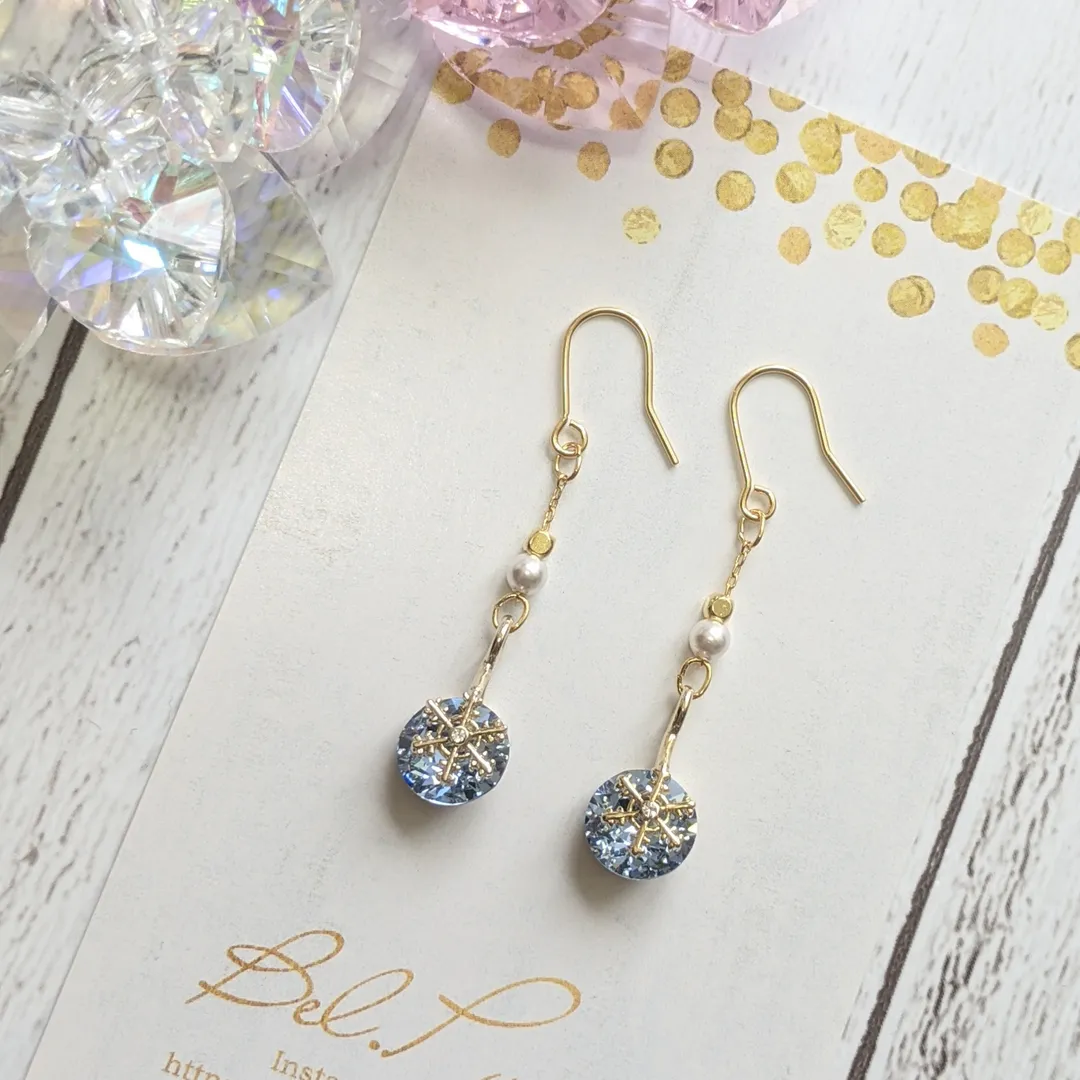 Bellさんのパーツ
アクセサリー作品 | ジュエリークリップ　雪