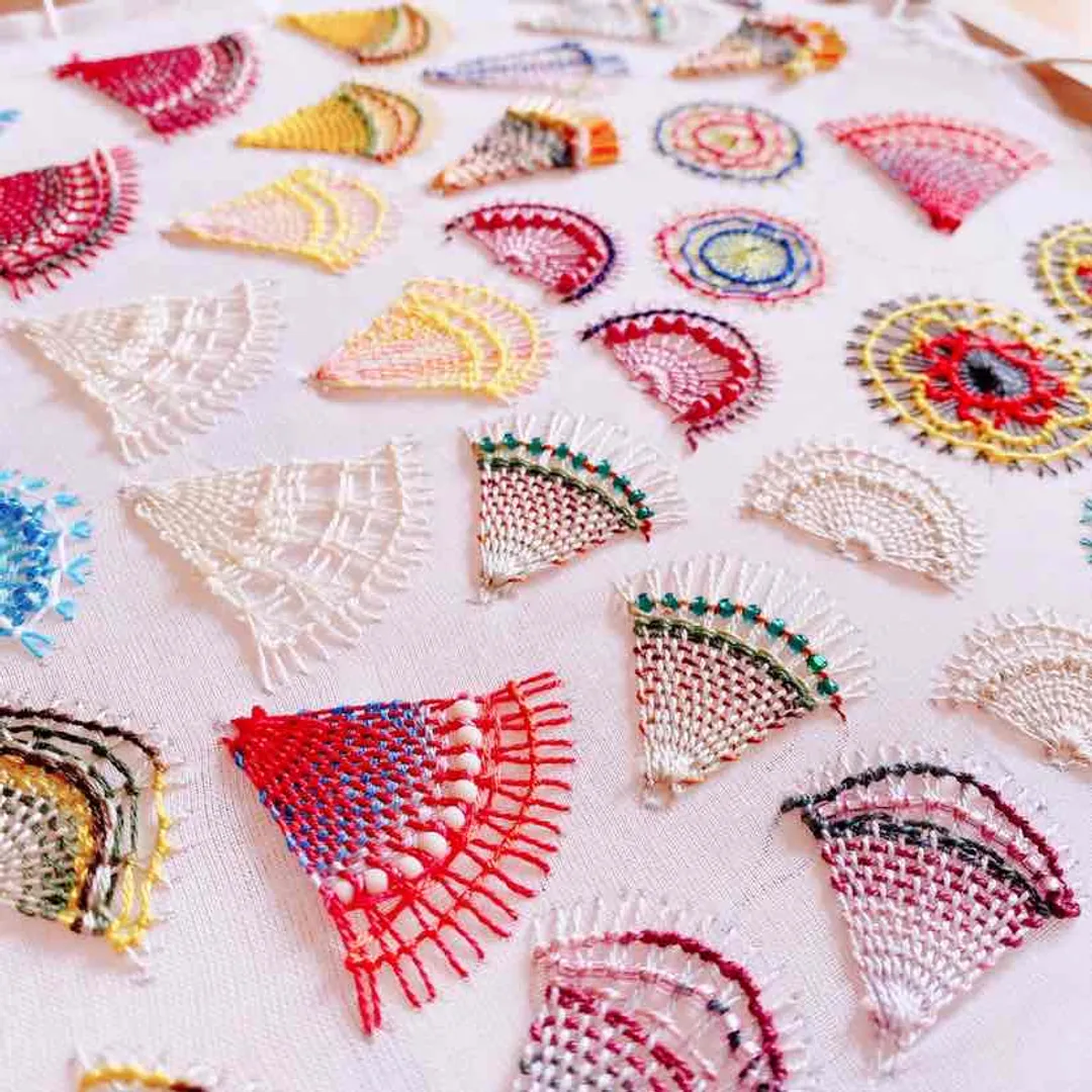 aminboさんの刺しゅう作品 | 刺繍 刺しゅう糸 COSMO seasons グラデーション...