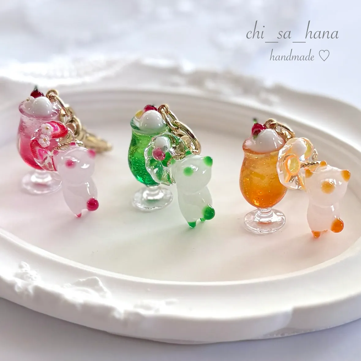 chi_sa_hanaさんのレジン作品 | 着色剤 レジン 「 2つセット 10色 宝石の雫 クリアカラ...