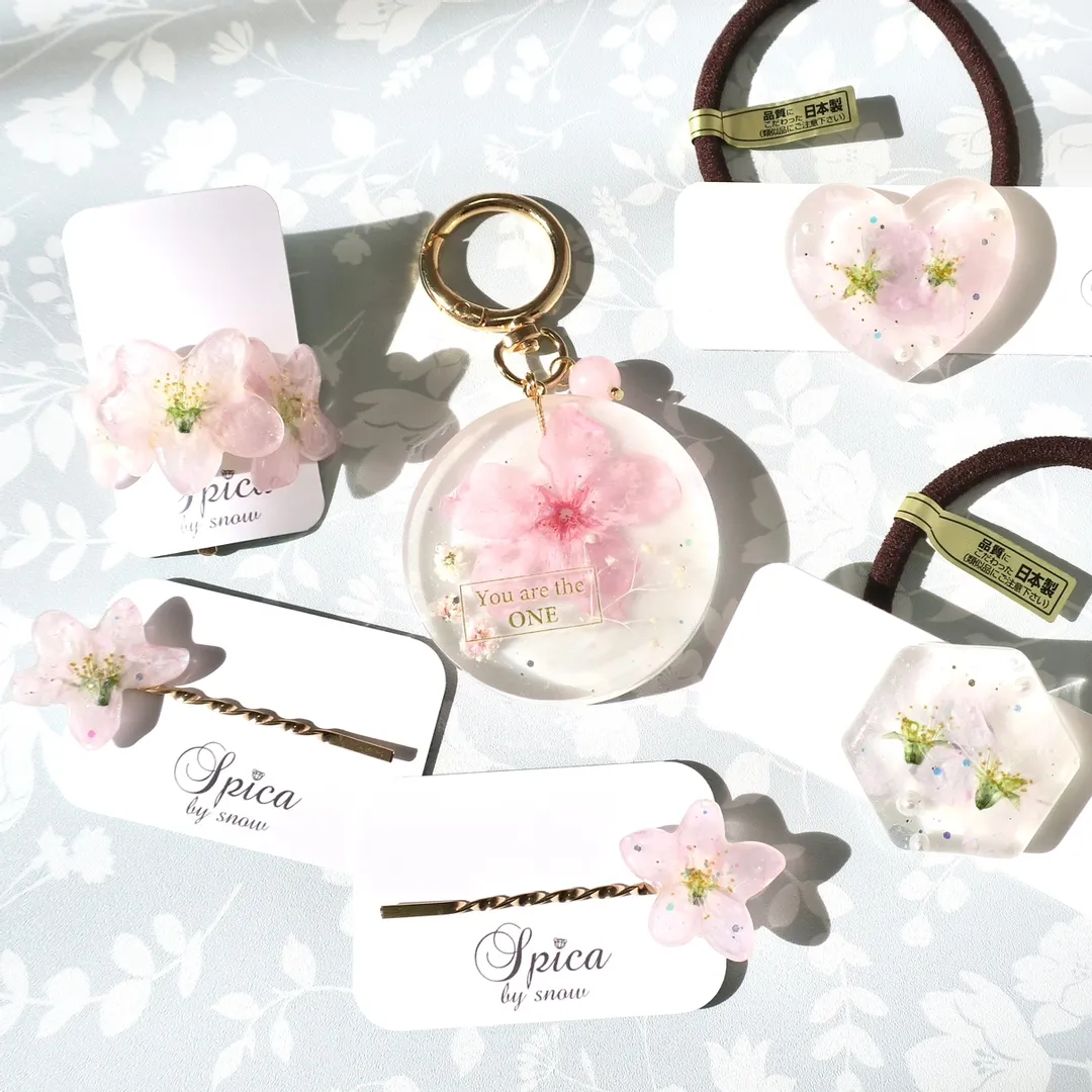 スピカゆきさんのレジン作品 | 桜の花びら 6枚入り さくら プリザーブドフラワー