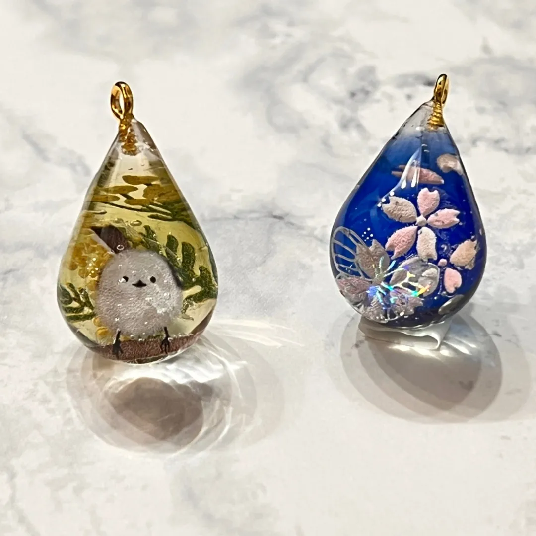 えだまめふじさんのレジン作品 | パジコ レジン用コーティング剤 星の雫【グロス ディップ70...