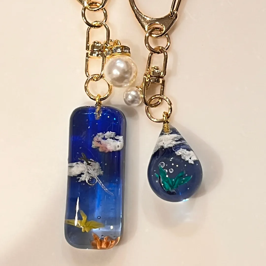 えだまめふじさんのレジン作品 | パジコ レジン用コーティング剤 星の雫【グロス ディップ70...