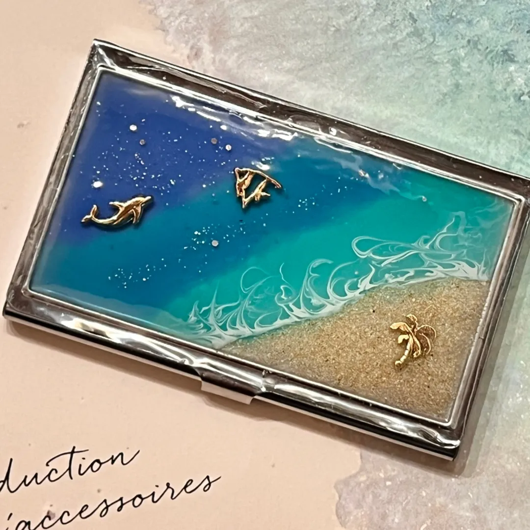 えだまめふじさんのレジン作品 | パジコ レジン用コーティング剤 星の雫【グロス ディップ70...