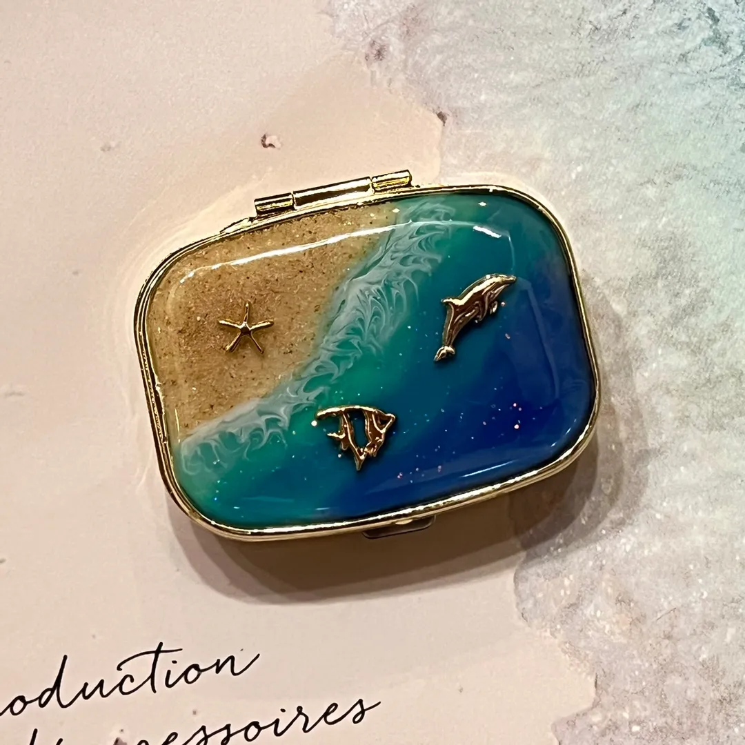えだまめふじさんのレジン作品 | パジコ レジン用コーティング剤 星の雫【グロス ディップ70...