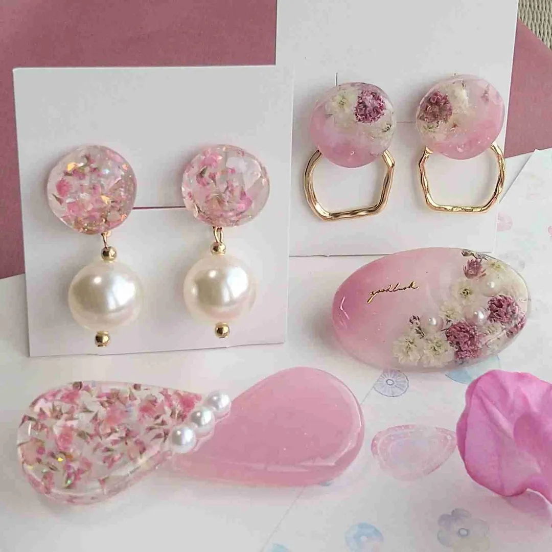 SaNaIさんのレジン作品 | シリコンモールド 楕円 ドロップ プレート 2種