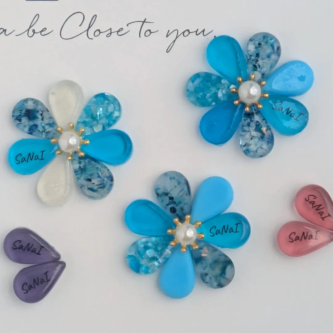 SaNaIさんのレジン作品 | シリコンモールド 楕円 ドロップ プレート 2種