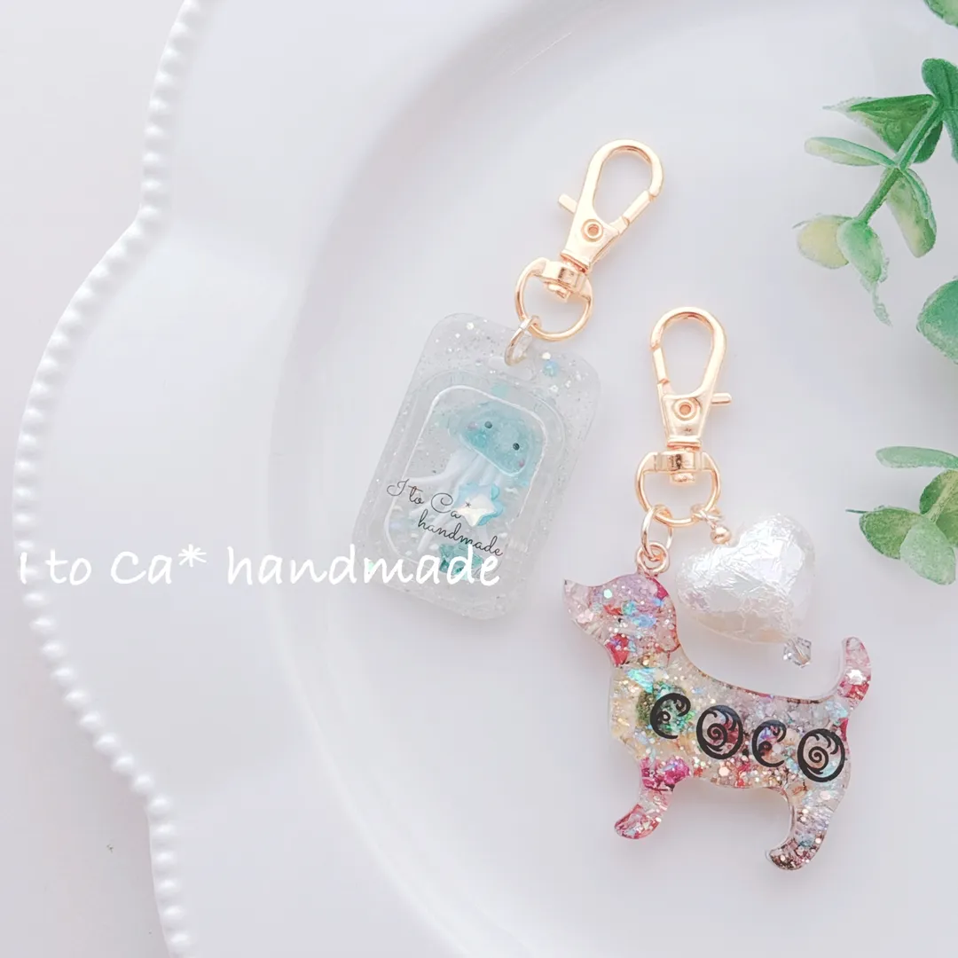 I to Ca＊さんのレジン作品 | 【新商品】UV-LED 星の雫コーティングレジン グロス マ...