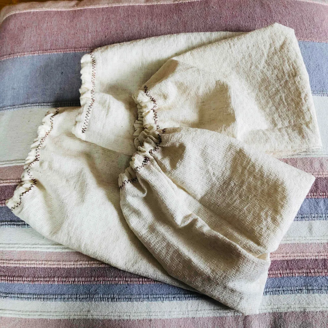 suzuharuさんのソーイング作品 | 刺繍レース コットン生地（1087） / WH / 約40×...