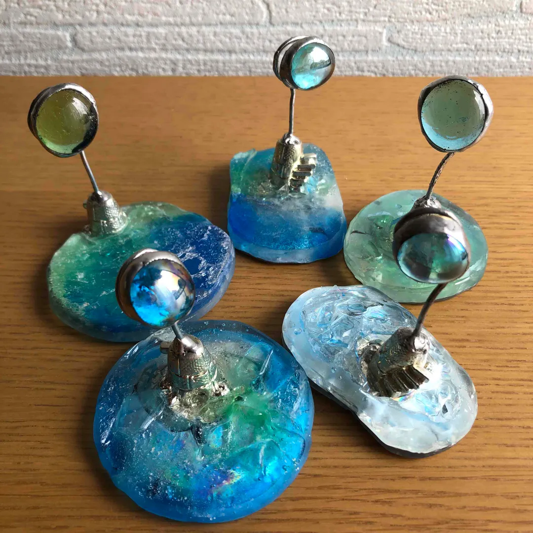 suzuharuさんのレジン作品 | ガラス☆モザイクタイルグラスナゲット【ゆうパケット可】【3シ...