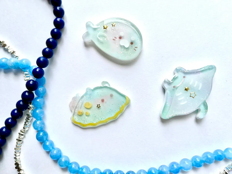 Hinaさんのレジン作品 | 作家のためのレジン じゃぼんコーティング どぼん液 200m...