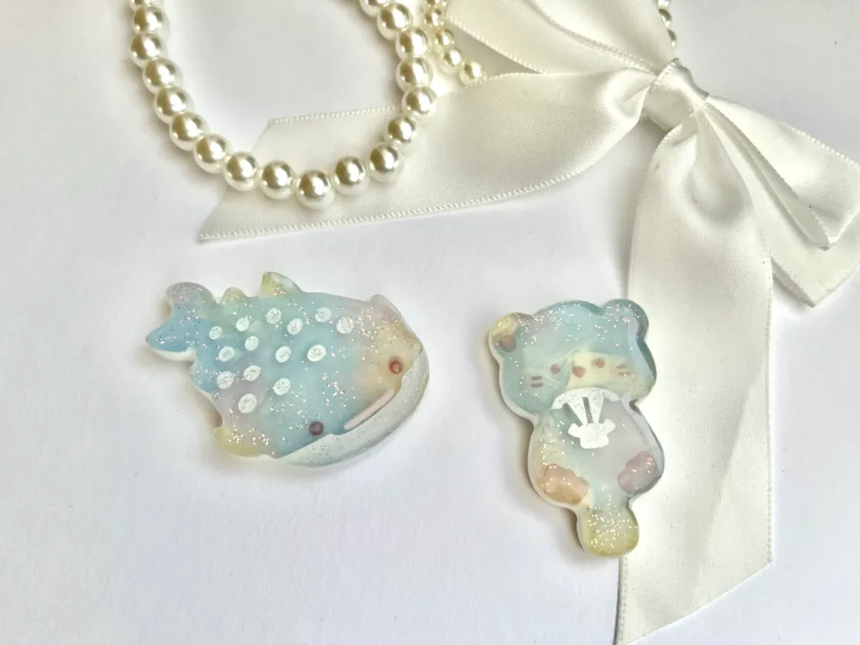 Hinaさんのレジン作品 | 作家のためのレジン じゃぼんコーティング どぼん液 200m...