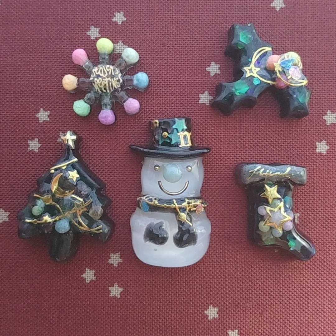 S.snowさんのレジン作品 | ◎【シリコン型・モールド】8種のクリスマスモチーフ シリコン...