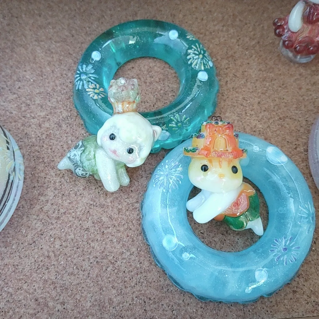 S.snowさんのレジン作品 | 【シリコン型・モールド】転写シール付き♪ 夏祭り シリコンモ...