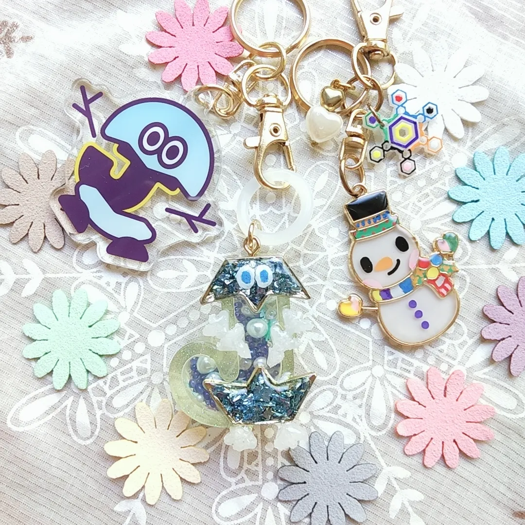 S.snowさんのレジン作品 | 空枠 雪だるま ゴールド 全4種 スノーマン BLAZE 商...