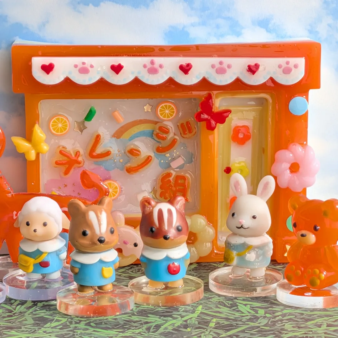 ゆき❄️氷さんのレジン作品 | ☆新発売☆ シリコンモールド ミニチュア クマ 幼稚園 動物...