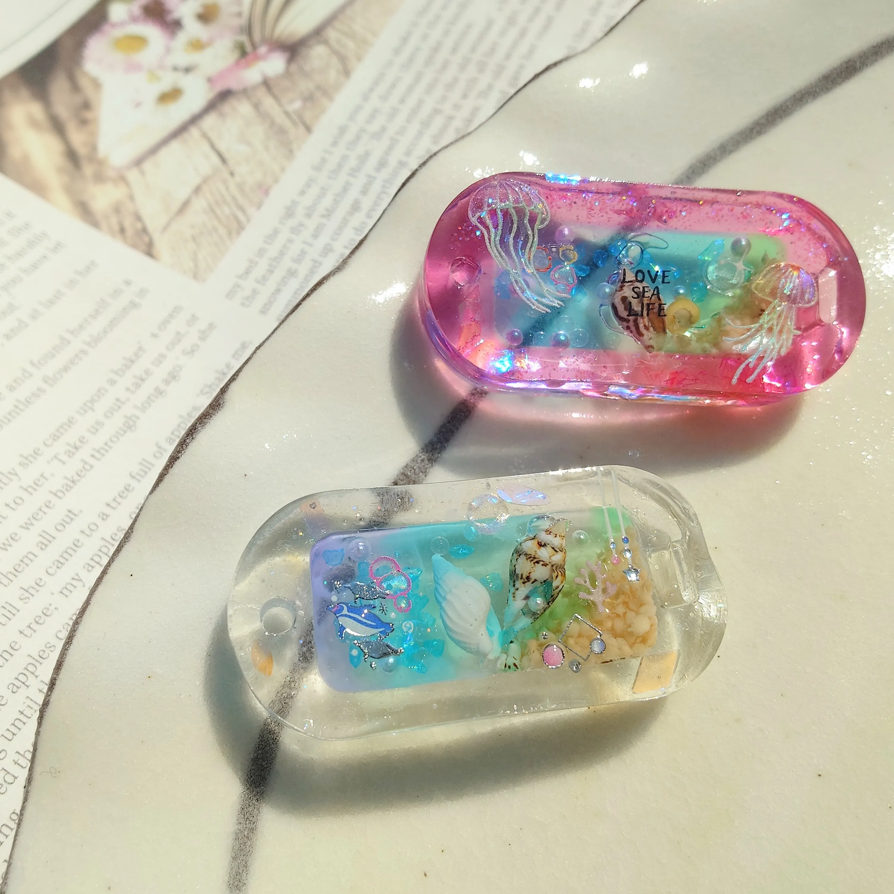 coronさんのレジン作品 | 作家のためのレジン じゃぼんコーティング どぼん液 200m...
