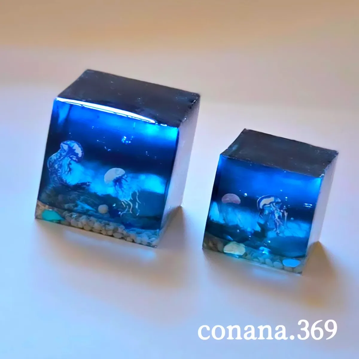 コナナさんのレジン作品 | レジン液 作家のためのレジン 100g 200g 400g ...