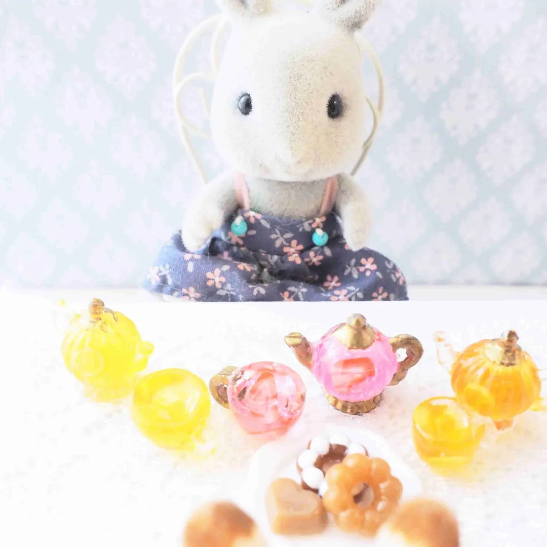 irohana_sweetsさんのレジン作品 | 【2個セット】シリコンモールド ティーポット カフェモチーフ...