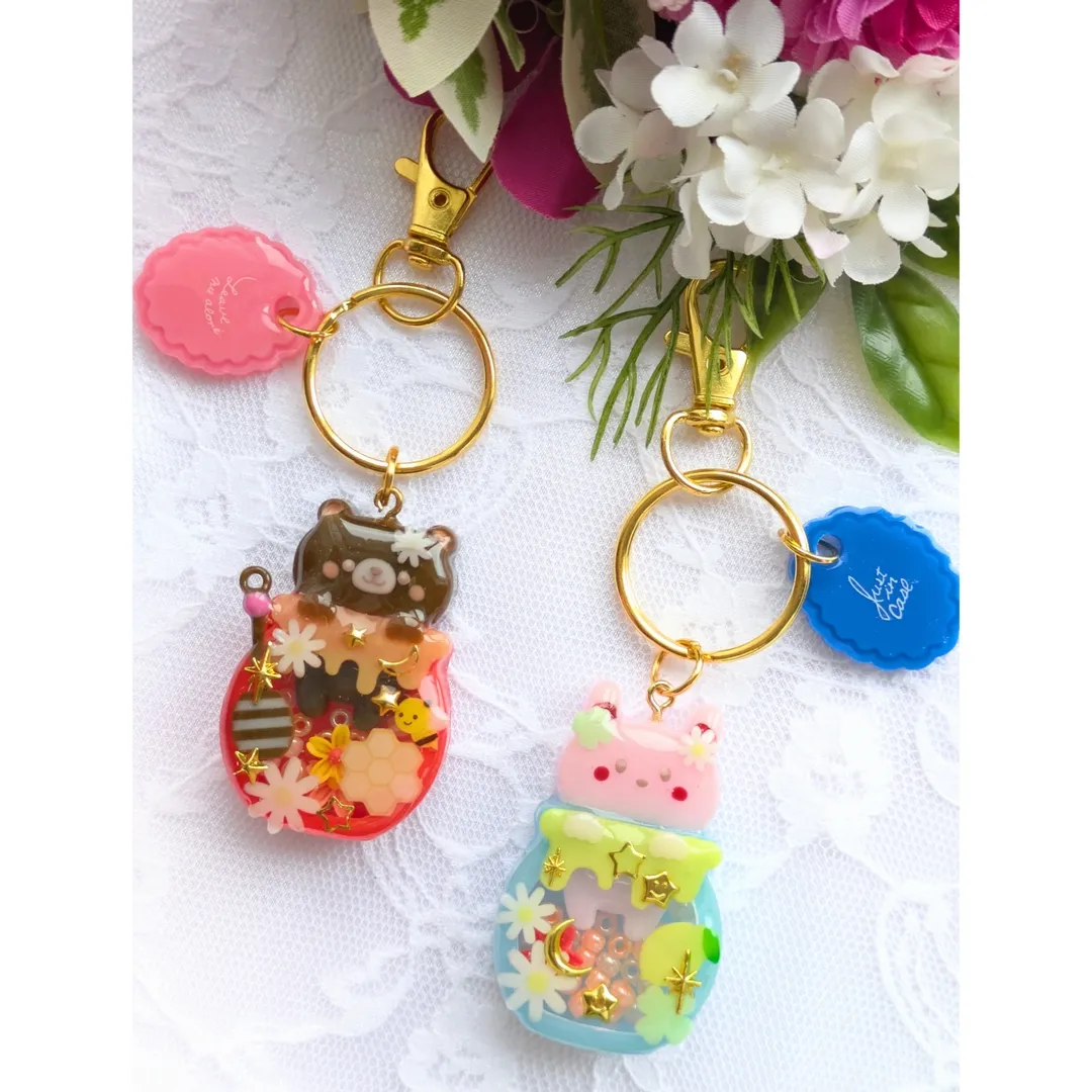 mmachachammさんのレジン作品 | シリコン型 シャカシャカ ハニーポットモールド セット Ly...