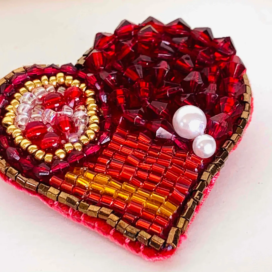 うさうささんのビーズ作品 | ビーズ 金具 ブローチピン カブセ 10個入り ゴールド・シ...