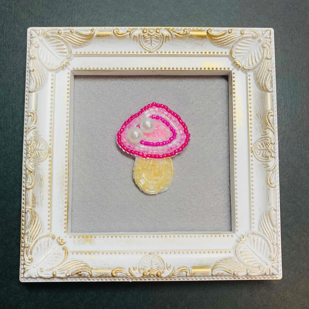 うさうささんのビーズ作品 | ビーズ 金具 ブローチピン カブセ 10個入り ゴールド・シ...