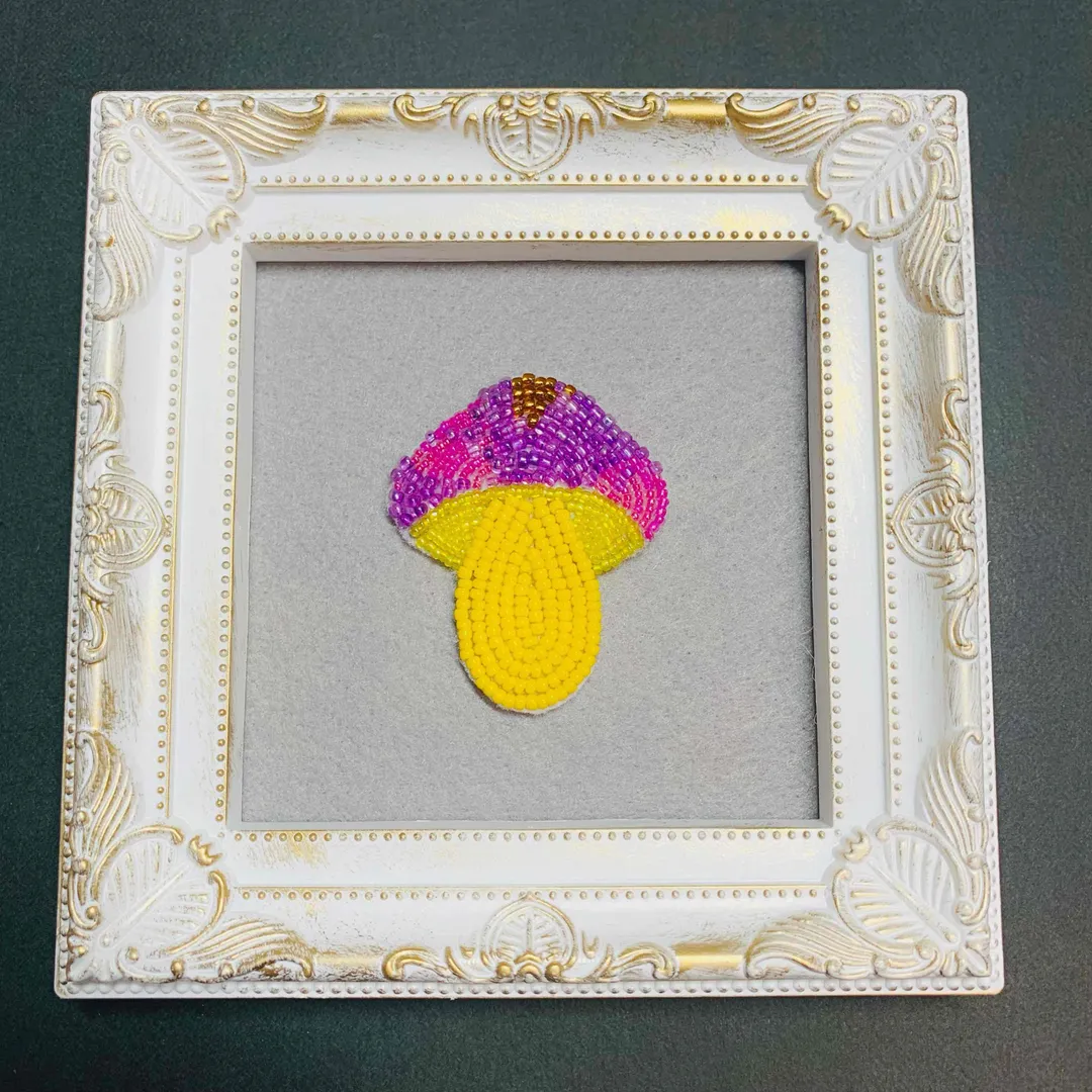 うさうささんのビーズ作品 | ビーズ 金具 ブローチピン カブセ 10個入り ゴールド・シ...