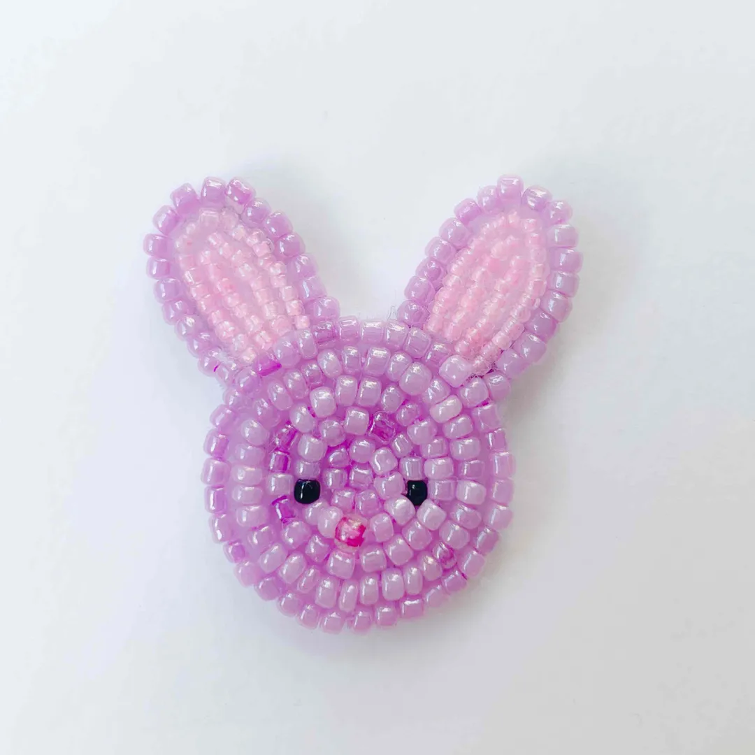 うさうささんのビーズ作品 | ビーズ 金具 ブローチピン カブセ 10個入り ゴールド・シ...