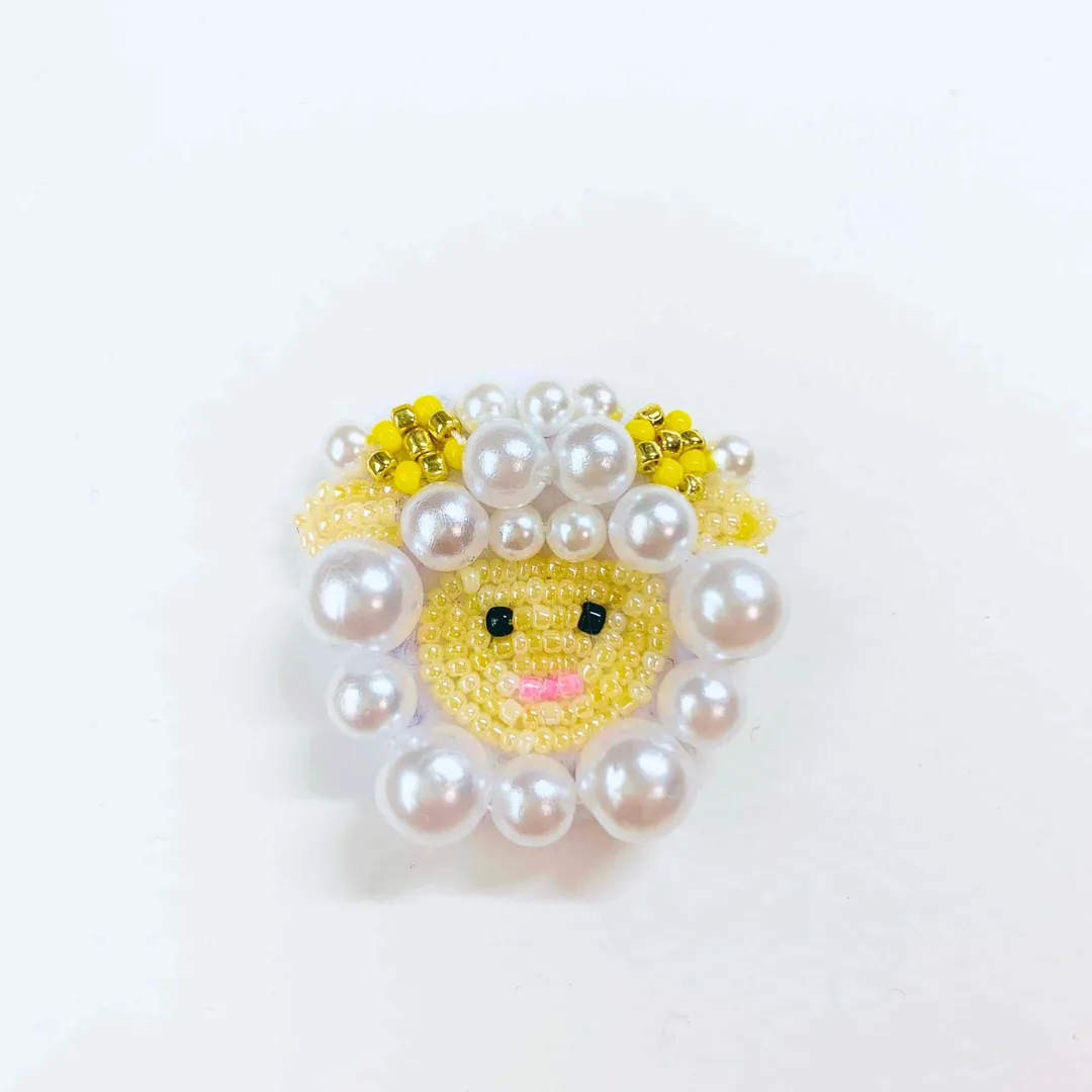 うさうささんのビーズ作品 | フェルト手芸 フェルト ウォッシャブルイタリアンカラーフェル...