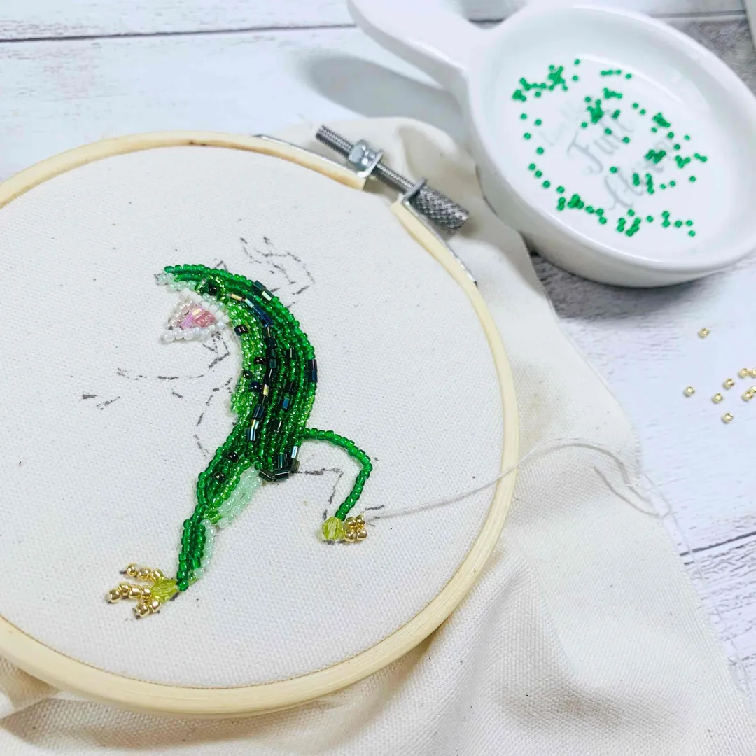 うさうささんのビーズ作品 | キングスパン (ポリエステルミシン糸) フジックス 60番手...