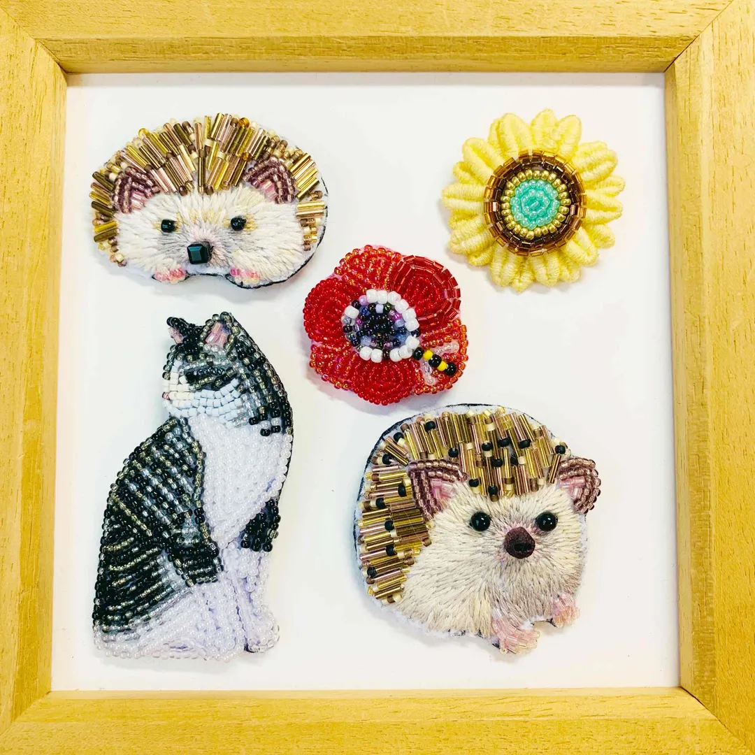 うさうささんのビーズ作品 | キングスパン (ポリエステルミシン糸) フジックス 60番手...