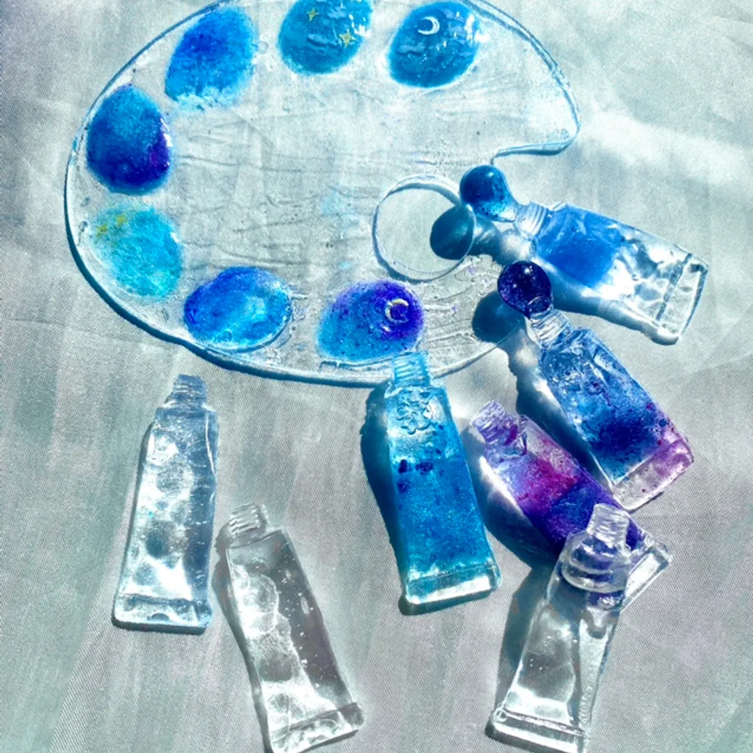 Yas /青ヰ鱗さんのレジン作品 | シリコンモールド 立体絵の具 全3サイズ 1個 チューブ ペ...