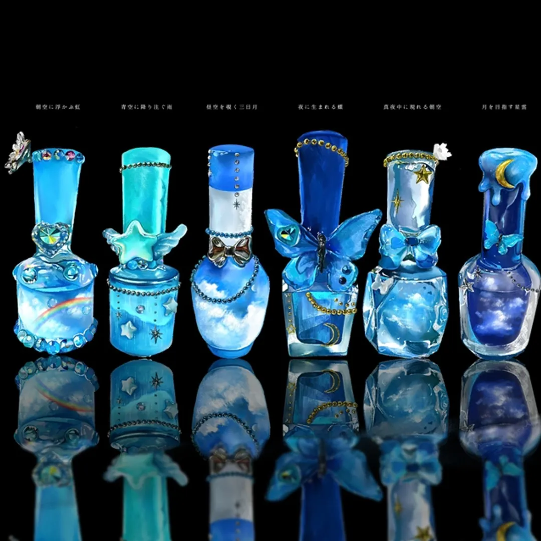 Yas /青ヰ鱗さんのアート作品 | ☆新発売☆ ネイルボトル 3D モールド 3点セット マニキ...