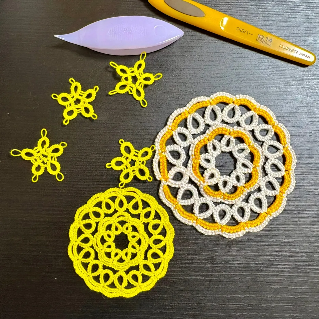 うさぎもどきさんの編み物作品 | タティングシャトル [フローラ] レシピ本セット タティング...