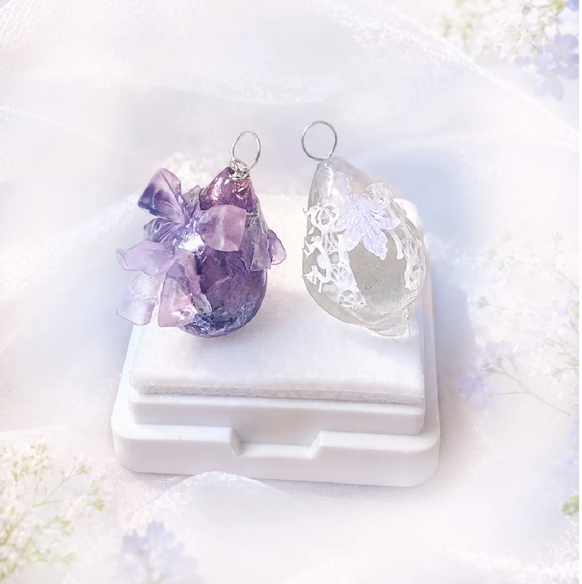 ayamaru0719さんのレジン作品 | シリコンモールド　レジン 雫 シリコーンモールド シリコンモ...
