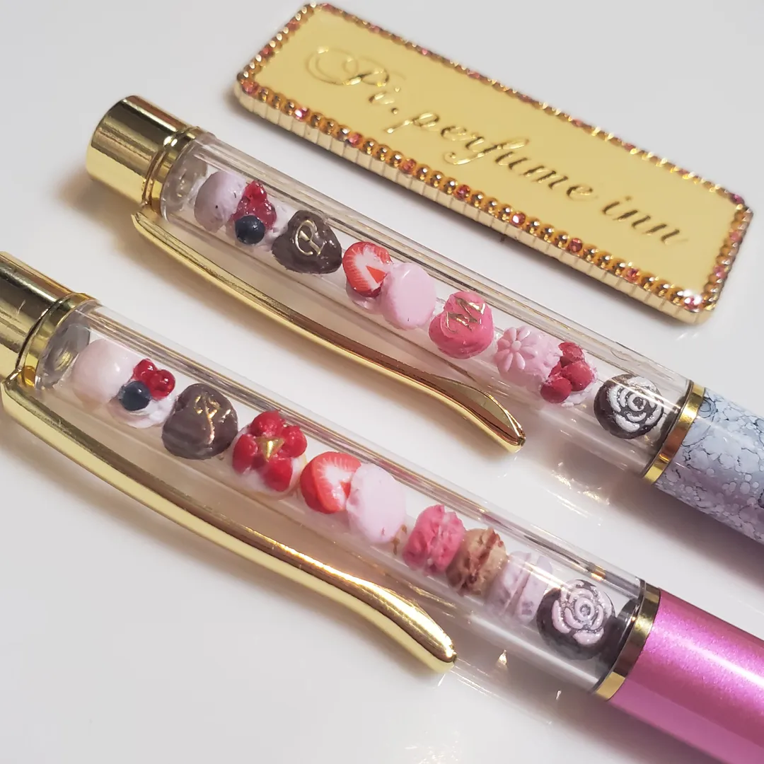 penchanさんの粘土作品 | 【ストーンVer】ハーバリウムボールペン　保管ケース付き　/...