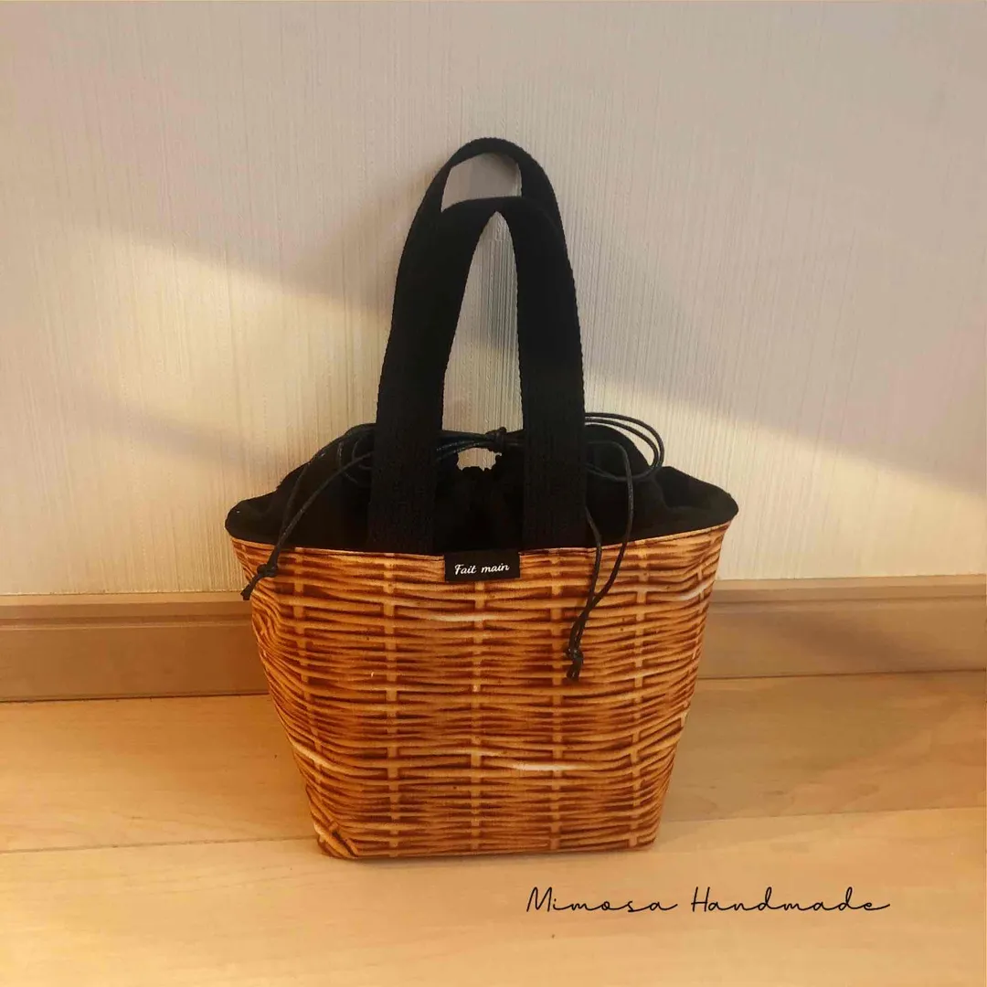 Mimosaさんのソーイング作品 | Candy Party トリックバスケット 生地 布 かご ...