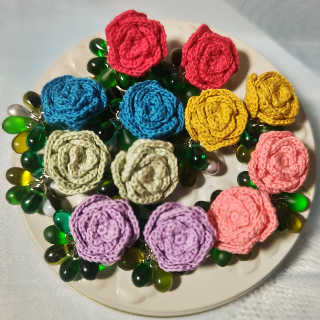 亜莉亜さんの編み物作品 | 夏の新色追加！ 送料無料 チェコビーズ ドロップ 9×6mm...