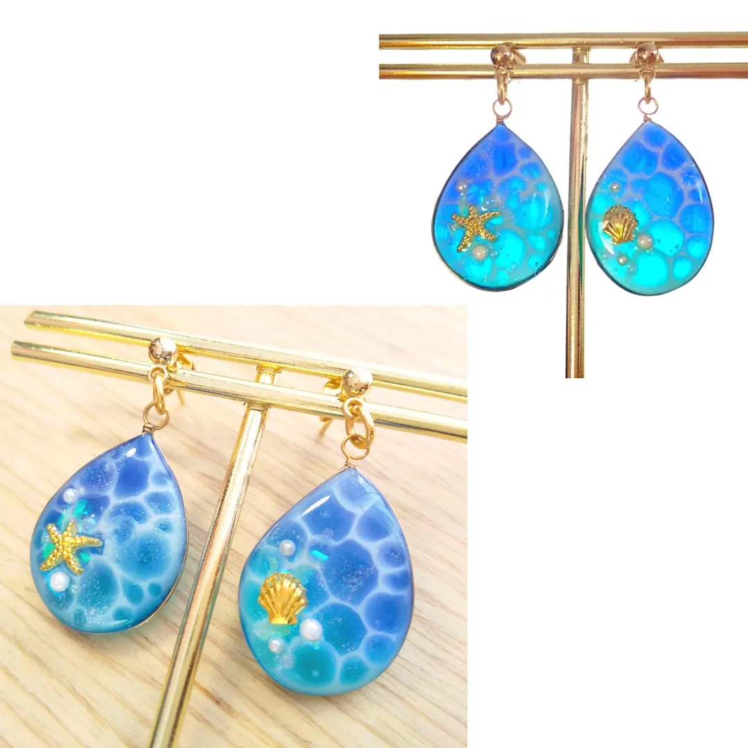 N.aoiroさんのレジン作品 | アーティスティックワイヤー / ノンターニッシュブラス / ...