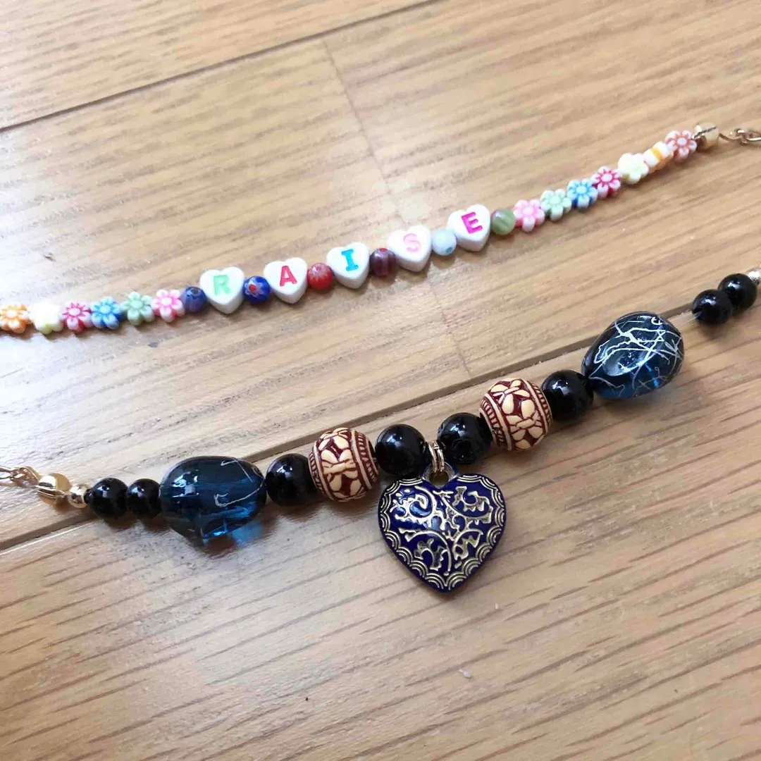 ぅみさんのビーズ作品 | 15種基礎パーツ 2色 金具 セット アクセサリー パーツ ...