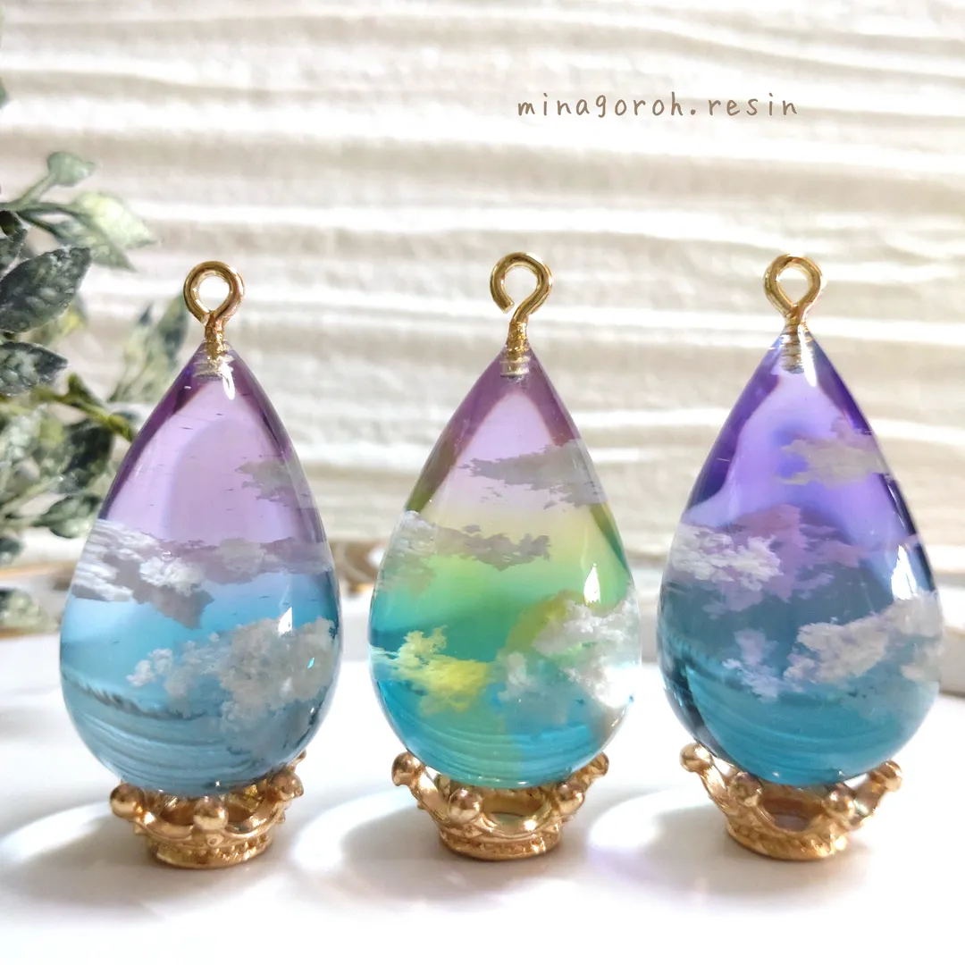 みなごろう♪さんのレジン作品 | 清原 レジンラボ 着色剤 いろどろっぷ 2g × 10色 セ...