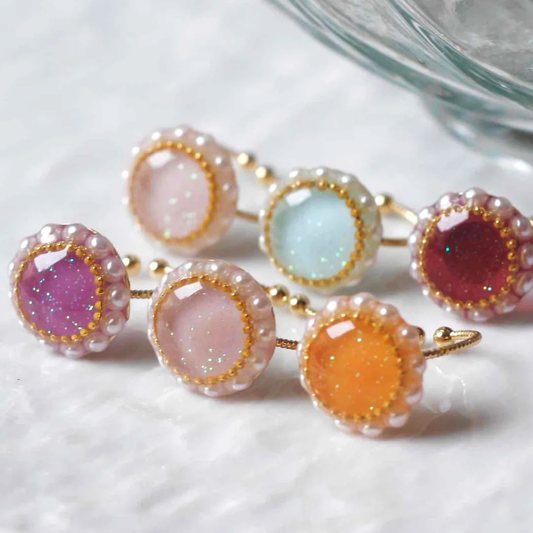 𝐂𝕠𝕞𝕒𝕣𝕚𝕞𝕒𝕕𝕖 (*こまり*)さんのレジン作品 | リング パーツ リング金具 指輪土台 リング台 ゴールド 貼...