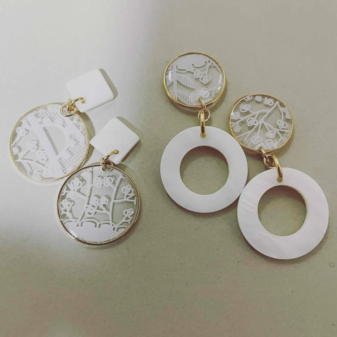 kuririn-mさんのレジン作品 | サージカルステンレス 316L ピアス パーツ 5ペア 約1...