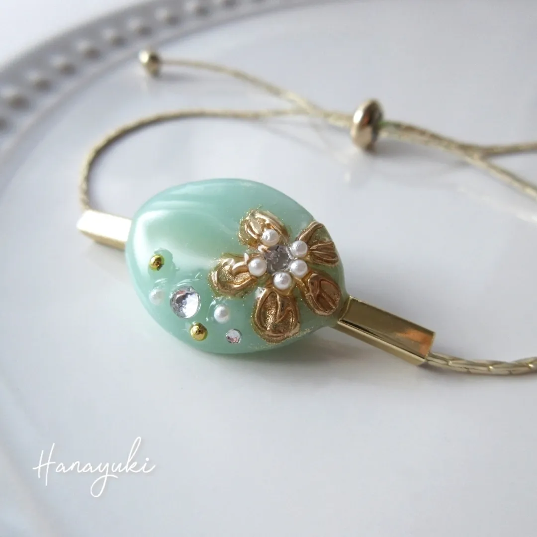 𝐻𝑎𝑛𝑎𝑦𝑢𝑘𝑖❁⃘*.゚はなゆきさんのレジン作品 | ブレスレット(ロングパーツ)