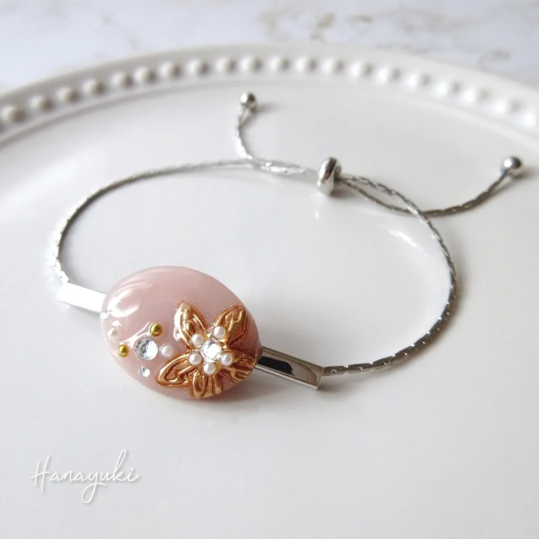 𝐻𝑎𝑛𝑎𝑦𝑢𝑘𝑖❁⃘*.ﾟはなゆきさんのレジン作品 | ブレスレット(ロングパーツ)