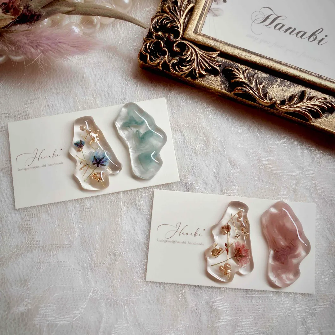 𝐇𝕒𝕟𝕒𝕓𝕚*さんのレジン作品 | 手作り工房MYmama レジン 高濃度 着色剤 くすみ カラ...