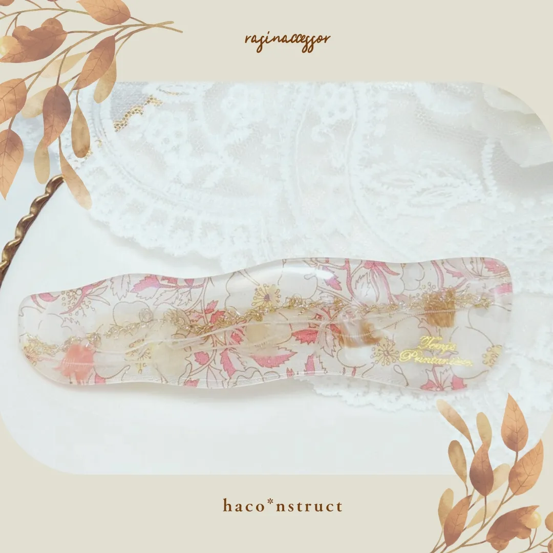 haco*nstructさんのレジン作品 | シリコンモールド 大きめ バレッタ MYmama オリジナル