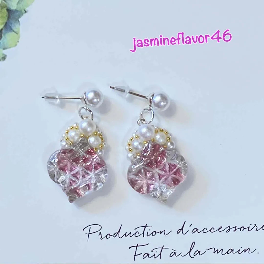 jasmineflavor46✴︎紡✴︎さんのレジン作品 | 作家のためのレジン Nelconeco 限定コラボラベル 2...