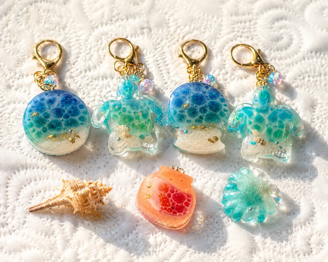 jasmineflavor46✴︎紡✴︎さんのレジン作品 | 作家のためのレジン じゃぼんコーティング どぼん液 200m...