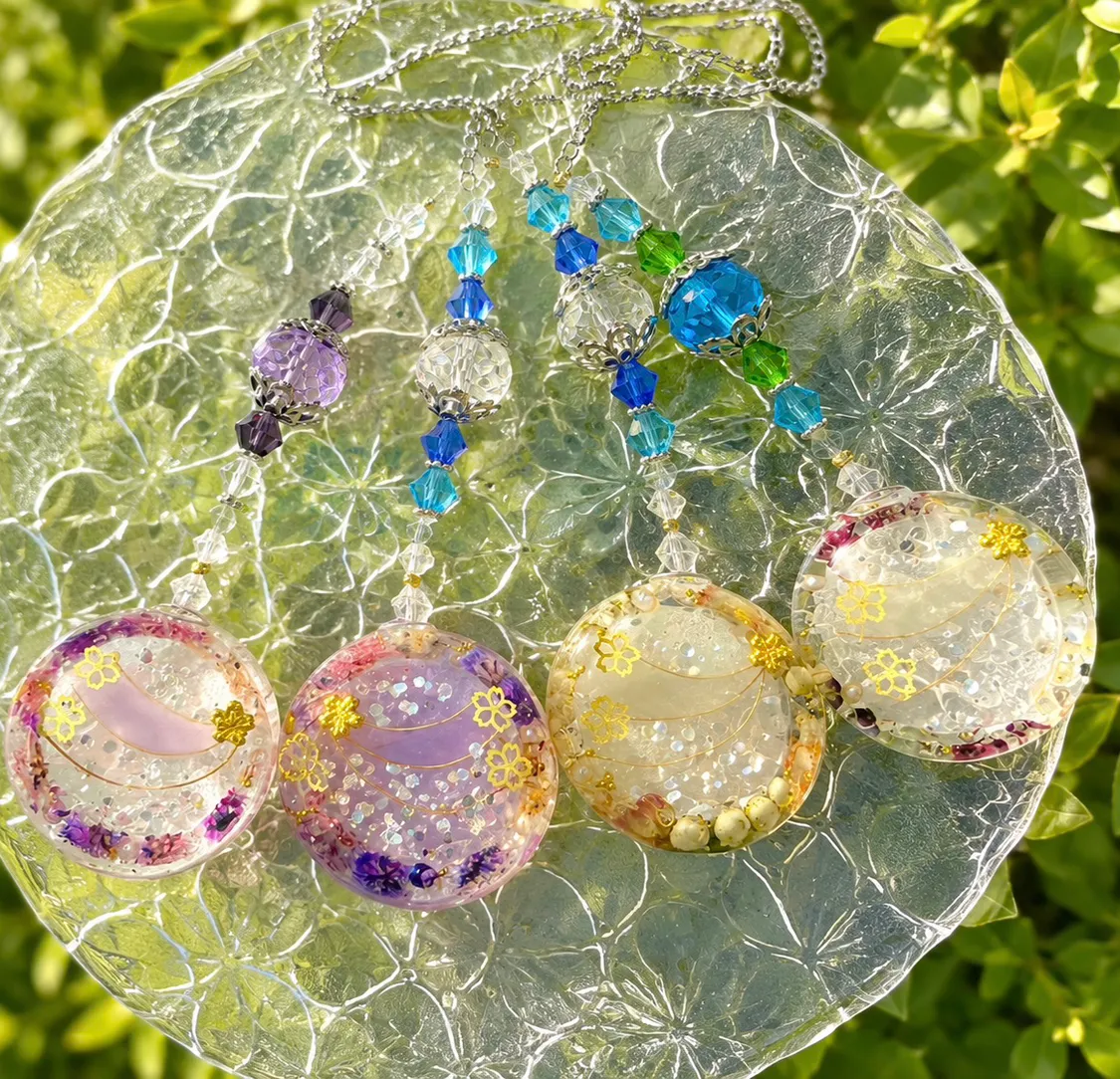 jasmineflavor46✴︎紡✴︎さんのレジン作品 | 作家のためのレジン じゃぼんコーティング どぼん液 200m...