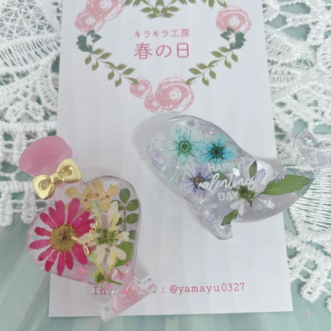 キラキラ工房　春の日さんのレジン作品 | 【定期便】作家のためのレジン 200g